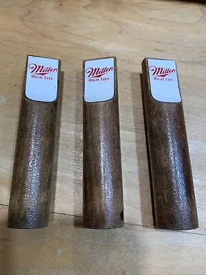 Lot Of 3 1970’s Miller High Life Beer Tap Handle Man Cave Decor Small 4” T1 • $19.99