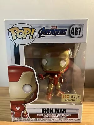 Marvel Avengers Funko Pop 467 Iron Man Box Lunch Exclusive 2019 • £14.99