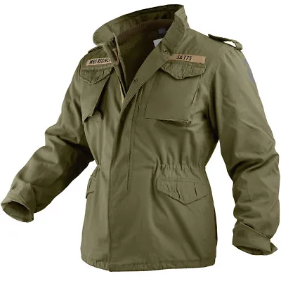 Surplus Vintage Style M65 Regiment Military Mens Warm Jacket & Liner Olive S-5XL • £120.95