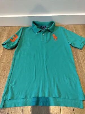 $0.99 • Buy Polo Ralph Lauren  M(10-12) Green Polo Shirt