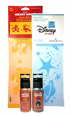 Disney Border Stencil 2 Set Mickey Mouse Pluto And Buzz Lightyear Stars Planets  • $12.98