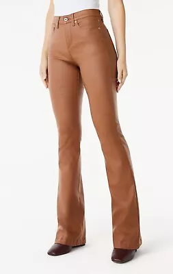 Sofia Jeans By Sofia Vergara Melisa High Rise Flare COATED Brown Various Sizes • $24.99