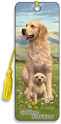 3D Bookmark Yellow Golden Retriever Labrador Dog PuppyAnimal Lover Gift Him Her • £4.19