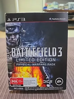 PS3 Battlefield 3 Limited Edition Physical Warfare Pack Sony PlayStation 3 Boxed • $38.50
