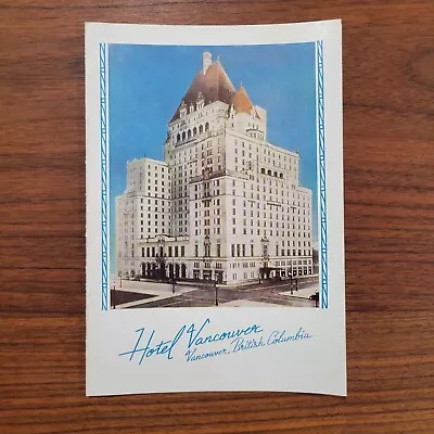 $26.09 • Buy 1948 Canadian Pacific Railway Dining Car MENU Vancouver Hitel Railroad Train