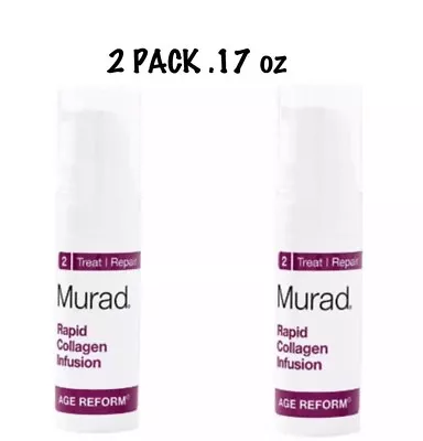 2 Pack Murad Rapid Collagen Infusion Travel Size 0.17 Oz / 5 Ml • $9.59