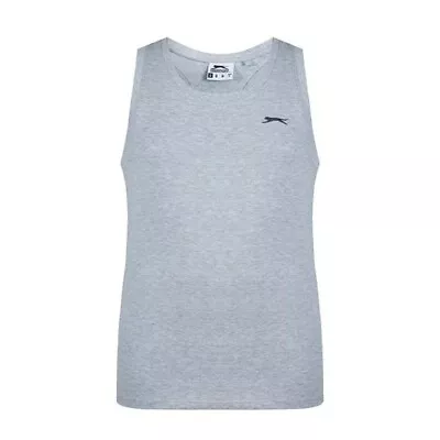 Mens Slazenger Lightweight Sleeveless Racer Back T Shirt Vest Sizes S-4XL • £9.76