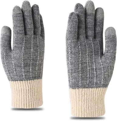 Winter Warm Gloves Windproof Fleece Line Knitted Thermal Waterproof Touch Screen • £2.95
