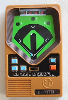 Vintage 2001 Mattel Classic Baseball Handheld Electronic Game Tested & Works-G3 • $19.99