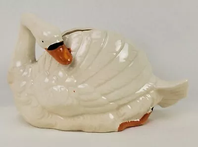 Antique Moriyama Mori Machi Figural Porcelain Swan Planter Japan 1920's • $64.95