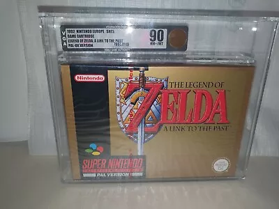 Zelda: A Link To The Past - Nintendo SNES PAL - New Sealed Red Strip VGA 90 UKG • £12500