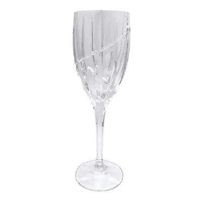 Mikasa Wine Glass Uptown Cut Crystal Vertical Swirl Cut Vintage • $29.52