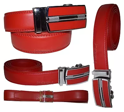 Men's Belt Genuine Leather Dress/casual Belt Auto-lock Brand New Belt UP To 50  • $15.16