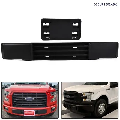 Replacement Front Bumper Trim & License Plate Fit For 2015 2016 2017 Ford F-150 • $47.80