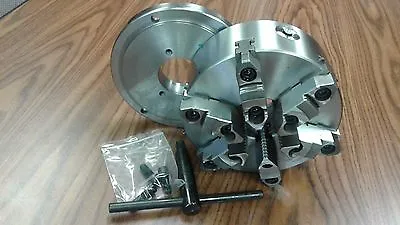 8  6-JAW SELF-CENTERING  LATHE CHUCK W. Top&bottom Jaws D1-4 Adapter Back Plate • $349