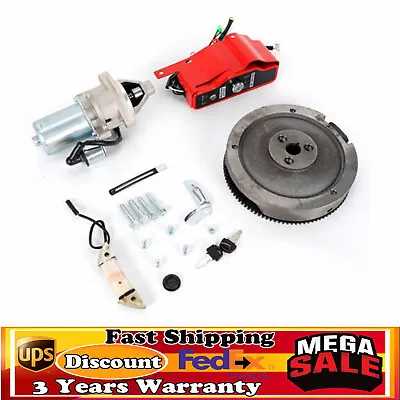 Electric Starter Motor Start Kit Engine Flywheel For Honda GX390 13HP 11HP • £73.95