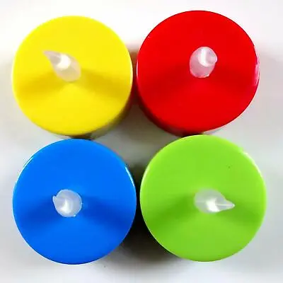 4PK Assorted Colour Changing Led Flameless Tealights Candle Battery Operated • £4.99