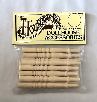 Houseworks 7009 Dollhouse Miniature Spindles Stair Balusters 1:12 Scale 2 5/8  T • $6.99