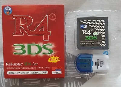 2021 Upgrade R4 SDHC Lite - R4 RTS 3DS +16GB MicroSd Card- NEW LOW PRICE...€20 • £20.65