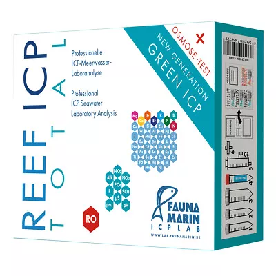 Fauna Marin Reef ICP Total Marine Test Kit Osmose Testing Coral Salt Water Fish • £40.99