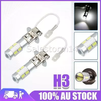 NEW 2PCS H3 LED HEADLIGHT FOG DRIVING LIGHT BULBS CAR LAMP GLOBES 6000K White OZ • $8.85