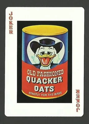 Quacker Oats Wacky Packages JOKER Famous JH Playing Card BHOF • $14.95