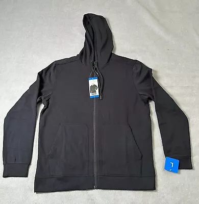 Mondetta Outdoor Project Mens Full Zip Hooded Jacket Black Stretch Large NEW • $18.99