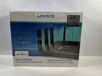 Linksys EA9500 Max-Stream AC5400 Gigabit WiFi Router • $75