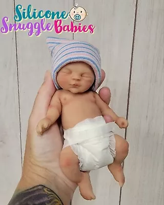 NEW Made In USA 6  Micro Preemie Full Body Silicone Baby Boy Doll Gabriel • $59.99