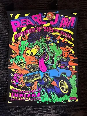 Pearl Jam Poster & Sticker & Pin Indianapolis Indiana 09/10/23 Ruoff • $256.35