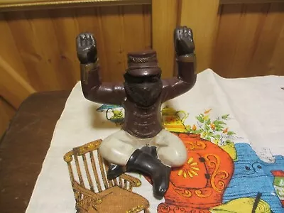 Sterling Industries Monkey Butler Hollywood Regency Black Statue Arms Up • $19