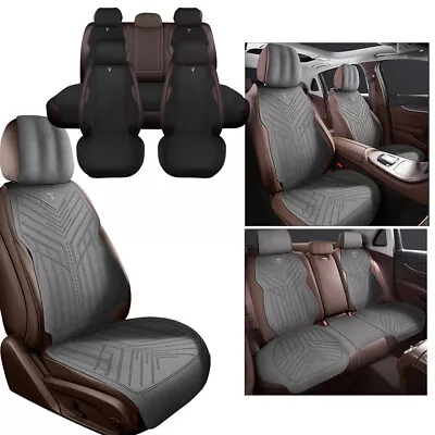 For Mercedes-Benz Car Seat Covers Suede Leather Front Rear Full Set Protectors • $89.90