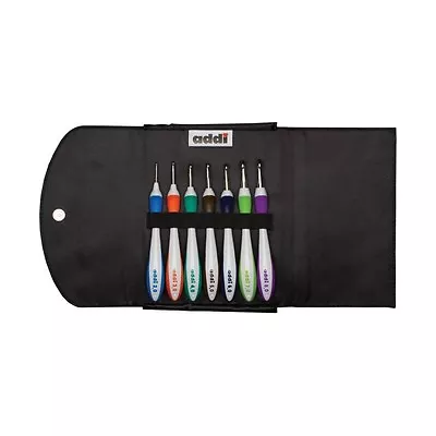 Addi Swings 7 Crochet Hook Set 2.0-8.0mm Ergonomic Soft Grip 0064020 • £94.97