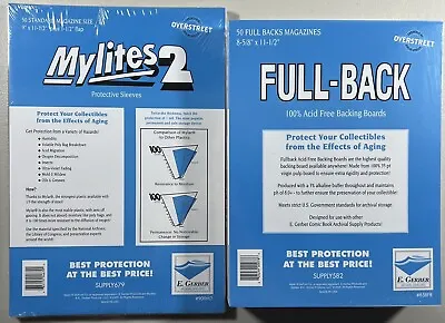 E. Gerber Mylites2 & Full-Back Std Magazine (50pcs) Set 900M2/858FB 35pt • $54.95