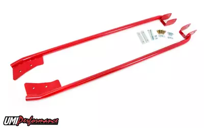 UMI 93-02 F-Body Tubular Subframe Connectors CONVERTIBLE Bolt In Red MILD STEEL • $349.99