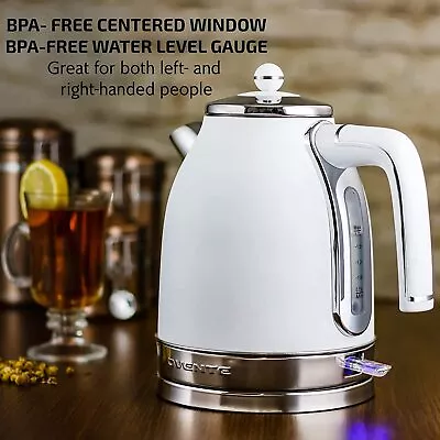 1.7 L Electric Stainless Steel Water Kettle Auto Shutoff Coffee Tea Maker White • $40.67