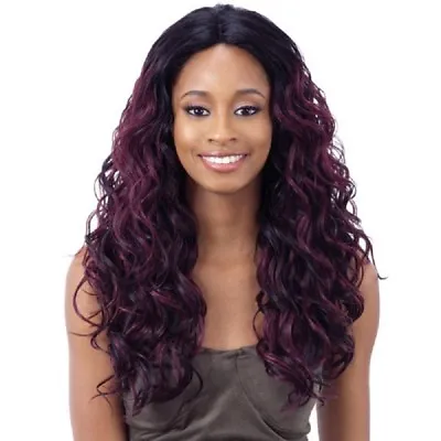 Freetress Equal Synthetic Invisible Part Curly Long Synthetic Hair Wig -- Amy • £26.97