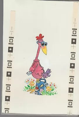 TOODLE-OO Cartoon Chicken W/ Sunglasses & Luggage 6x9  Greeting Card Art #BV4276 • $25.25