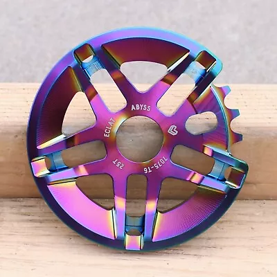 Eclat Bmx Bike Abyss Guard Bicycle Sprocket Satin Oil Slick  • $99.95