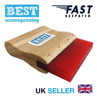 £9.49 • Buy BEST Screen Print Squeegee 10cm (3.9 Inch) Square Blade 65A - Fast Delivery