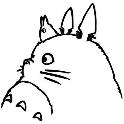 Studio Ghibli Totoro Sit Anime Cartoon Die Cut Vinyl Car Decal Sticker • $4.99