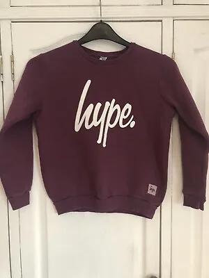 £6 • Buy Boys Hype  Jumper, Burgundy Size 11-12years. Excellent Condition