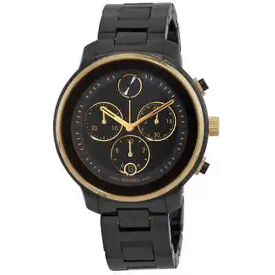 $689 • Buy Movado Bold Verso Chronograph Quartz Black Dial Ladies Watch 3600932