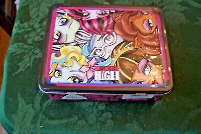 Monster High Metal Steel Lunch Box  Tin Box Co. • $7.99