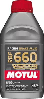 Motul RBF 660 FACTORY LINE - 0.500L AM - Fully Synthetic Racing Brake Fluid - • $336.96