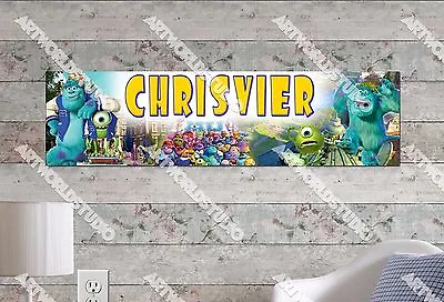 Personalized/Customized Monsters University Movie Name Poster Wall Art Banner • $19