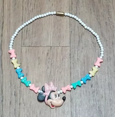 Vintage 1988 Avon Totally Minnie Mouse Necklace Girls Fashion Jewelry • $19.99
