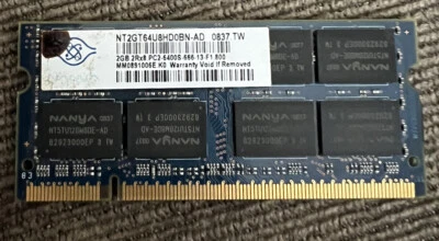 £3.69 • Buy 2 GB, PC2-6400 (DDR2-800), DDR2 RAM, 800 MHz, SO DIMM...