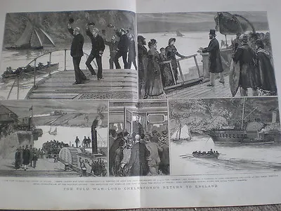 Zulu War Lord Chelsmsford Returns To England 1879 Print • £12.50