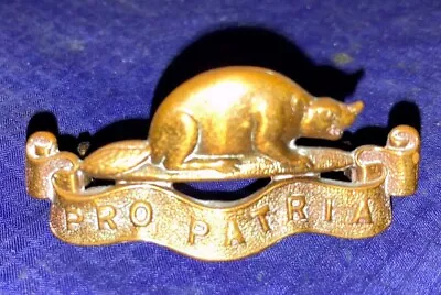 RP3735 Vtg WW2 Canadian Royal Canadian Regiment RCR Pro Patria Badge Pin • $25.75